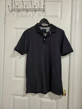 CACTUS MAN Men's Navy Short-Sleeve Polo Shirt